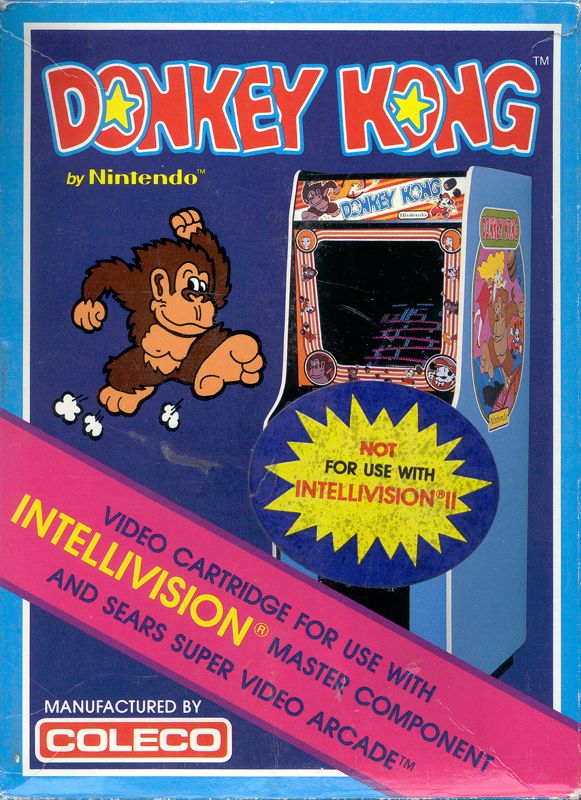 Donkey Kong box art for Intellivision